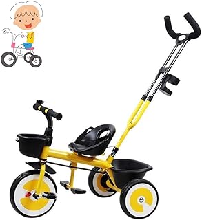 folding trike Folding tricycle riding tricycle Children's tricycle children tricycle children tricycle tricycle children of multi-purpose tricycle wheel 1-6-year-old outdoor tricycle three-color light