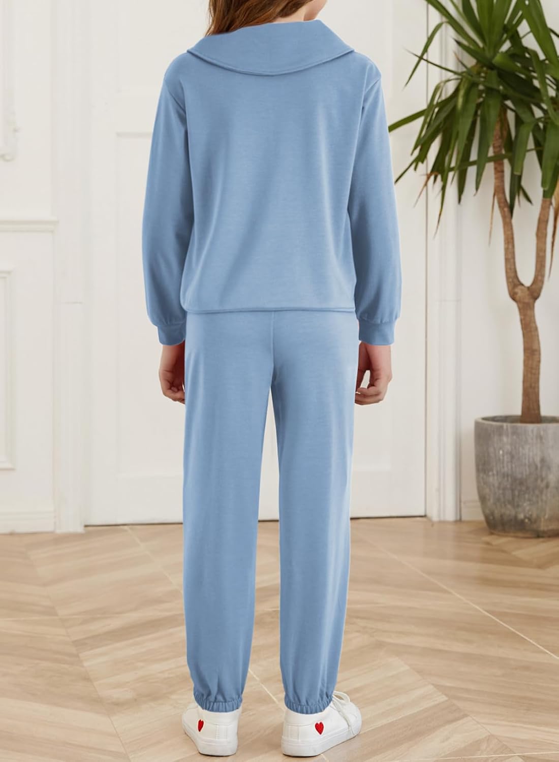 blibean Teen Girls Fall Cotton Sweat Suits Kids Pants Sets Size 6-15 Years - Image 2