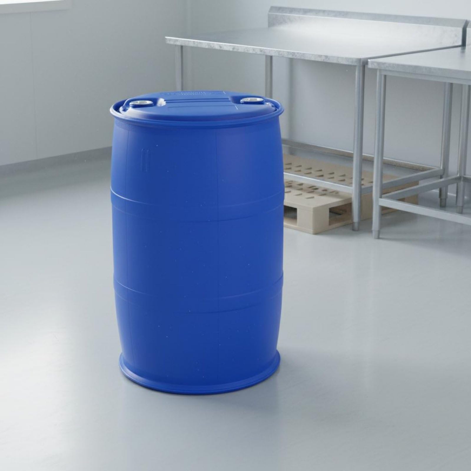 Fusto Industriale Contenitore Barile Bidone 4 Parole Chiave Prodotto HDPE per Alimenti con Coperchio a Fascia Doppia Antiperdita Adatto per Stoccaggio, Array, Blu, 8.5 Kg