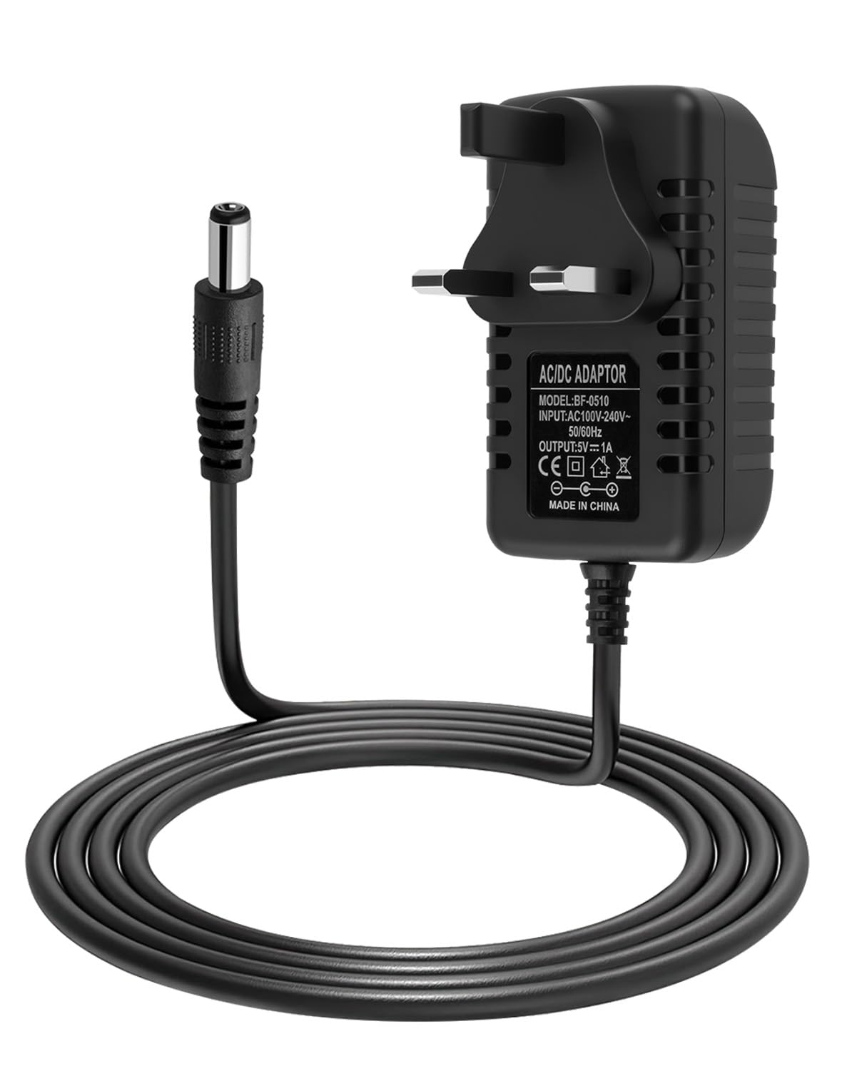 5V 1A DC Power Supply Adapter | AC 100V-240V To DC 5 Volt 1 Amp | 4ft Cable, Universal Input 6 thumbnail image