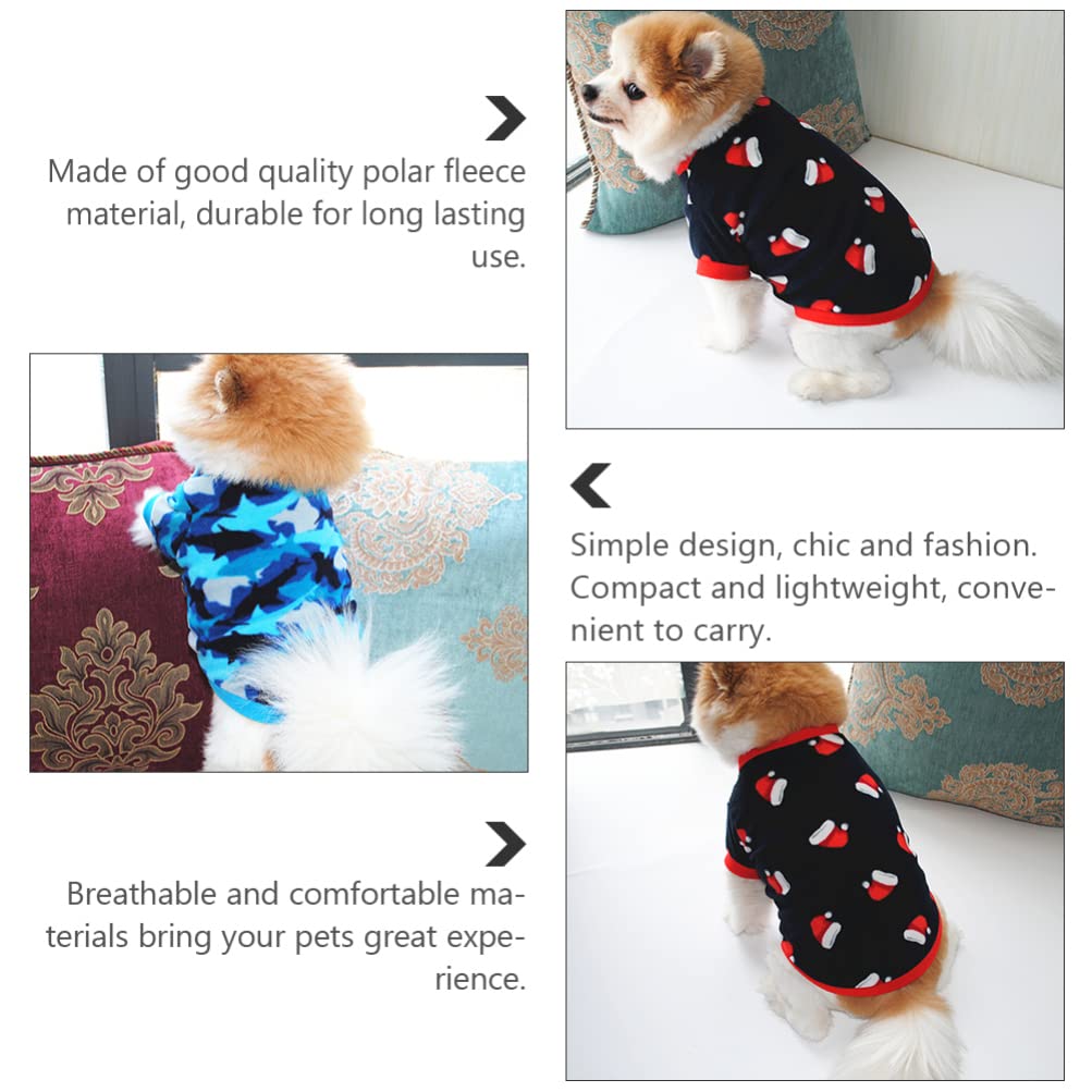 POPETPOP 7pezzi Coutume Autunnale e Invernale per Cani di Abbigliamento per Animali Domestici Vestiti Caldi e Comodi per Cani Leggero e Confortevole Accessorio Fotografico Riutilizzabile