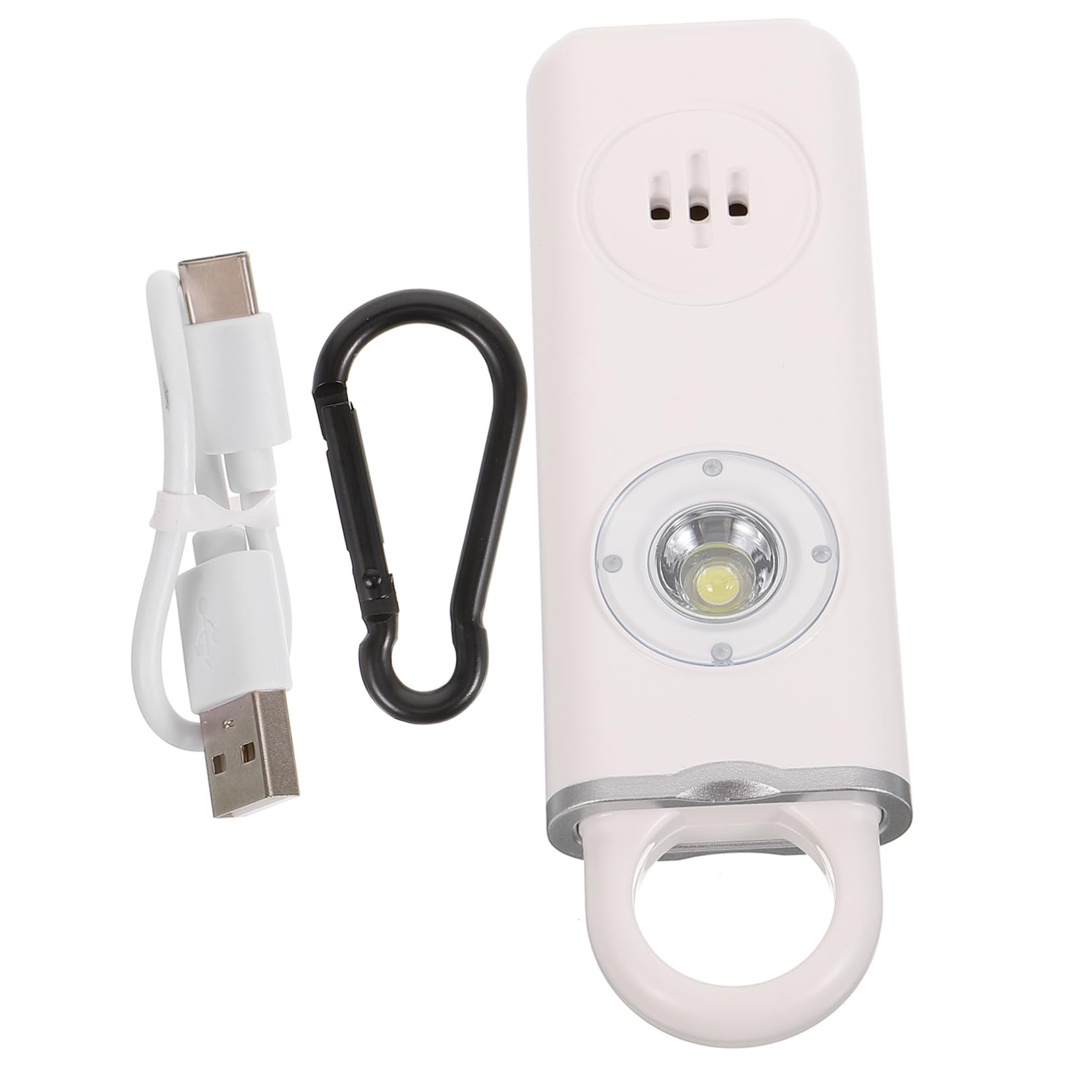 BESPORTBLE girly accessoires trousseau de sécurité étiqueter mignon avertisseurs sonores clé de sécurité alarme des clés porte-clés alarme Plastique blanche