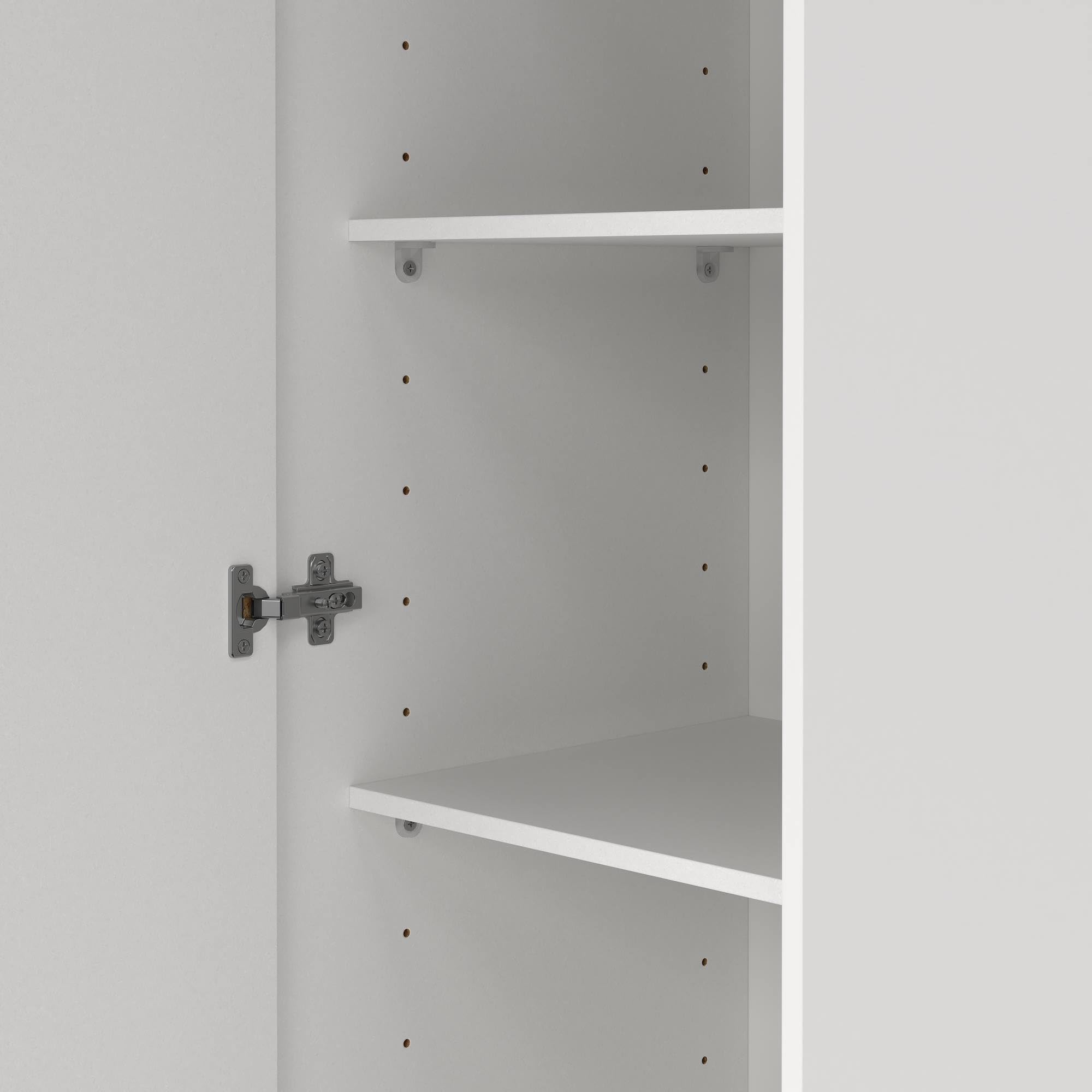 Armario Dormitorio Duero White con 1 Puerta en Color Blanco 40 x 42 x 176 cm