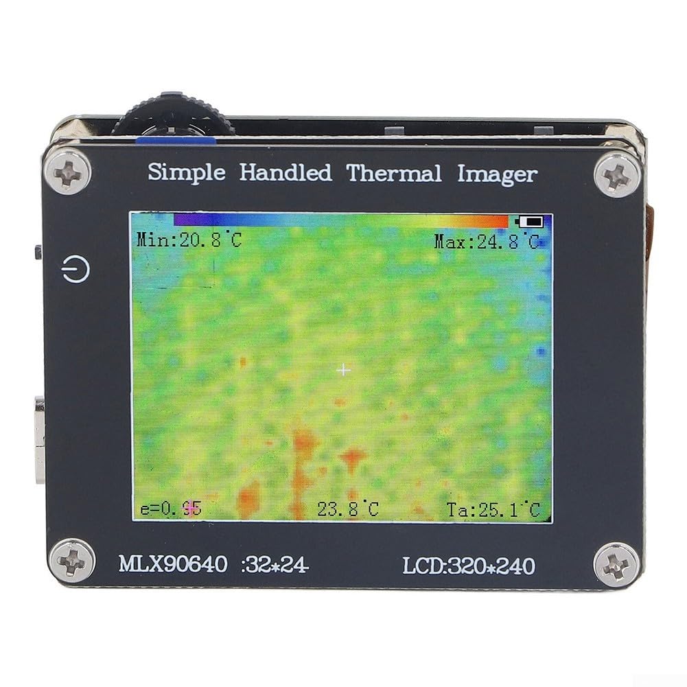 Cámara termográfica infrarroja para conexión de teléfono C, pantalla de 2.0 pulgadas, -40C a cámara térmica de rango de 300 C, para mantenimiento del hogar, inspección de edificios, diseño compacto