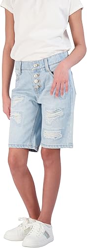 WallFlower Pantalones cortos para niñas Pantalones cortos de mezclilla elásticos de 5 bolsillos para niñas