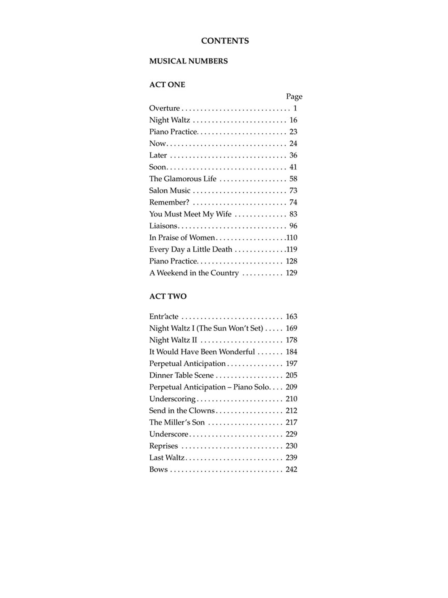 A Little Night Music: Revised Edition: Vocal Score