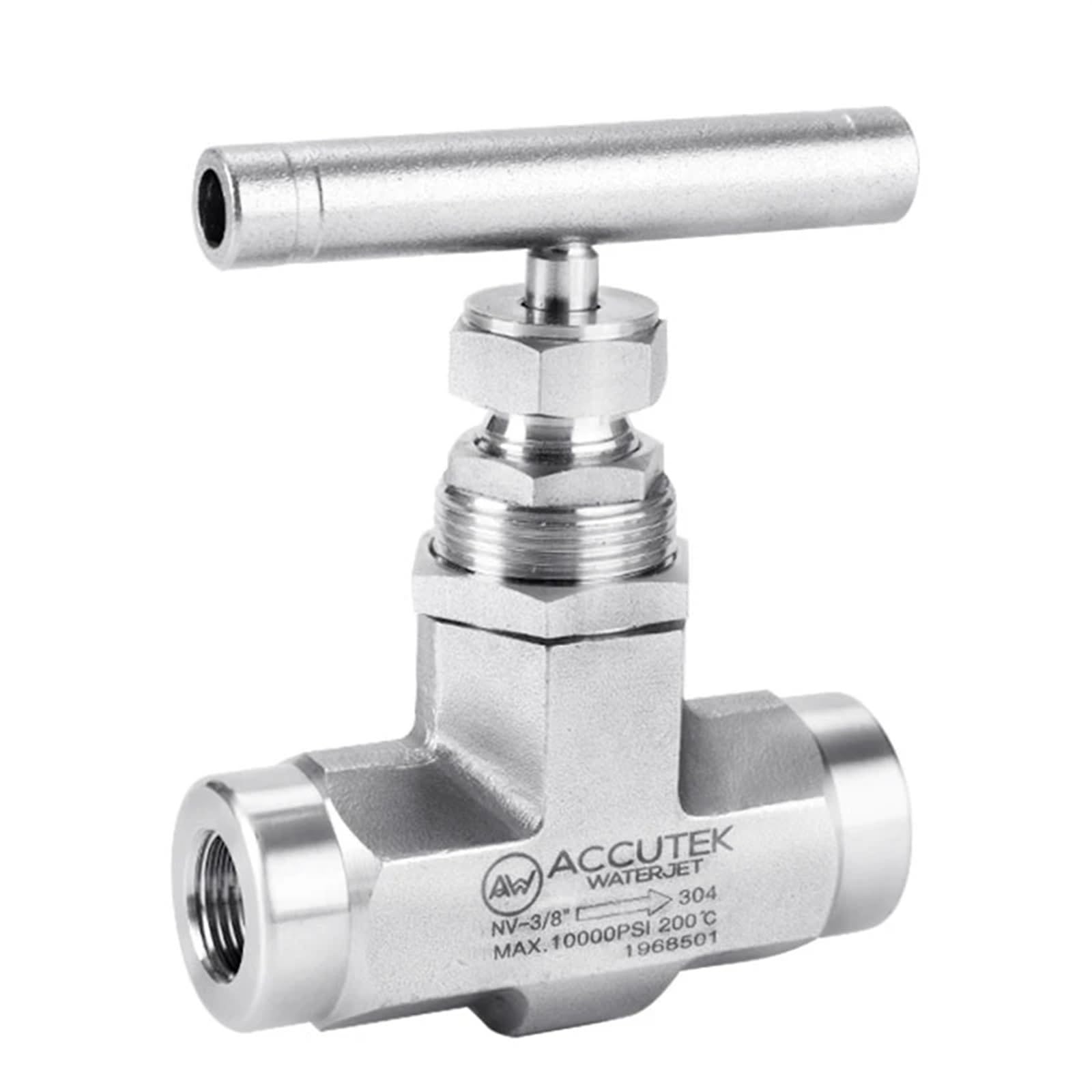 Vanne d'arrêt J13-320P en inox 316 pour contrôle haute pression 10000psi