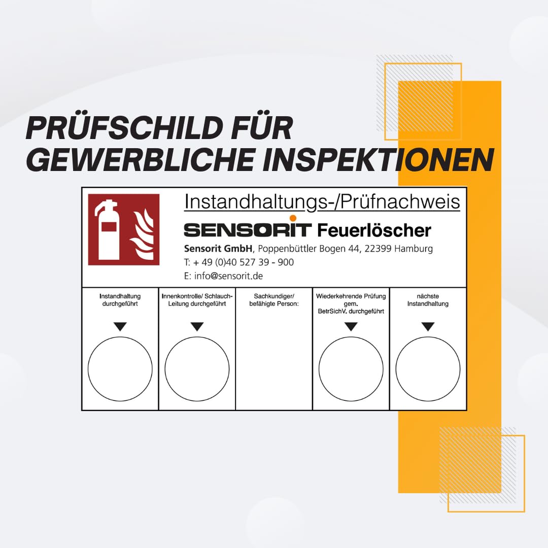 6kg Pulverlöscher, Feuerlöscher, Autolöscher, ABC Pulver, Pulver Feuerlöscher inkl. Halterung und Prüf-und Instandhaltungsschild | Pulverlöscher, Autolöscher, Sicherheitsausrüstung, Brandklassen, langlebig, einsatzbereit, Haushalt, Werkstatt, Garage