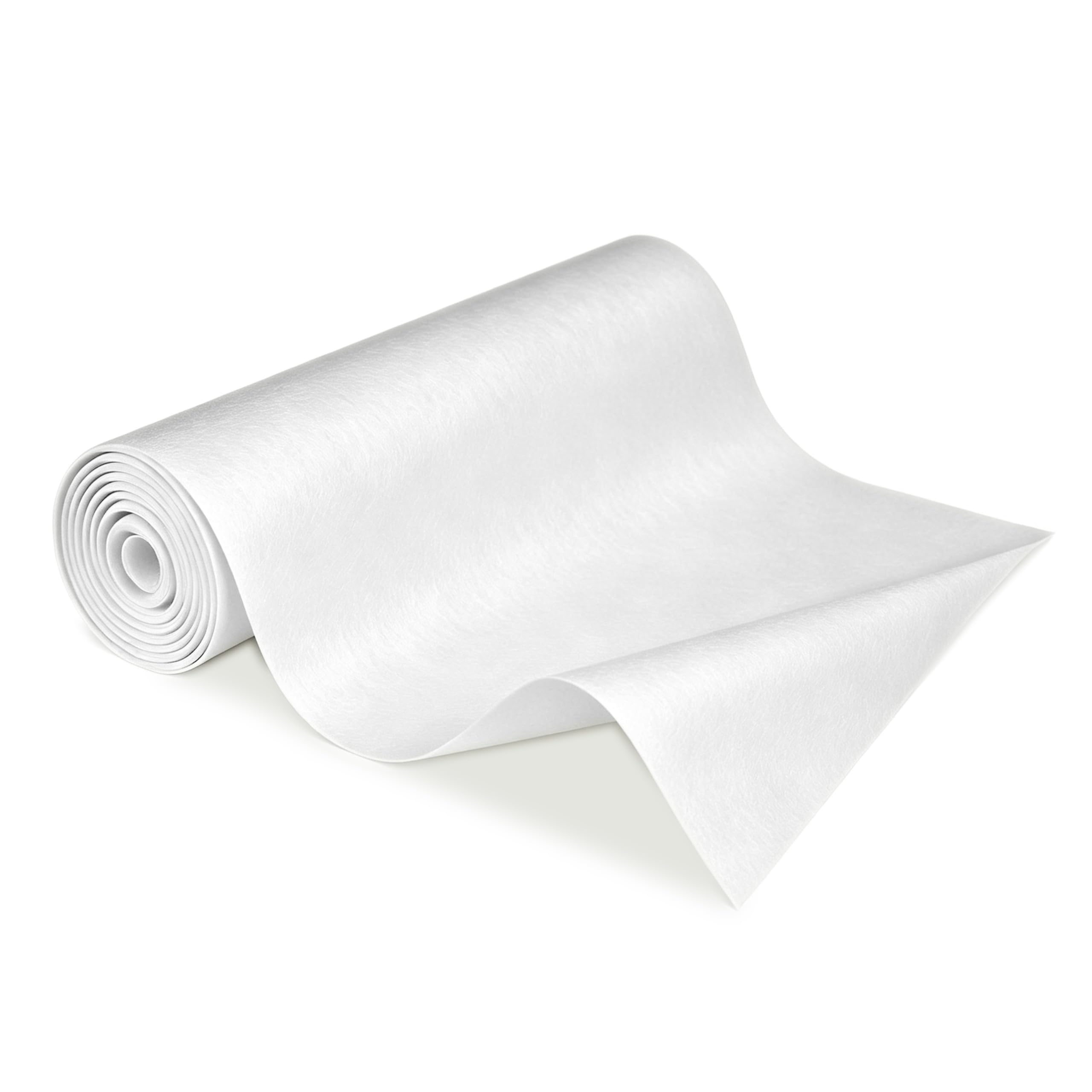 Abdeckvlies 120g/m² 25m auf Rolle – Malervlies für Boden, Treppen & Möbel – Selbstklebend & Antirutsch – Staubschutzfolie Alternative – Für Renovierung & Umzug –Mehrfach Verwendbar (Weiß)