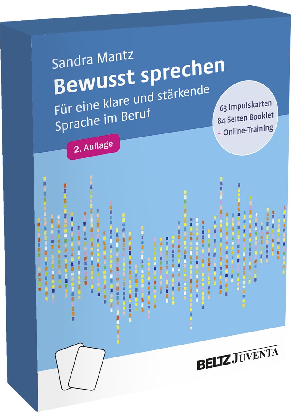 Bewusst sprechen: Für eine klare und stärkende Sprache im Beruf. 63 Impulskarten mit 84-seitigem Booklet. Mit Online-Training (Kartensets für die Soziale Arbeit)