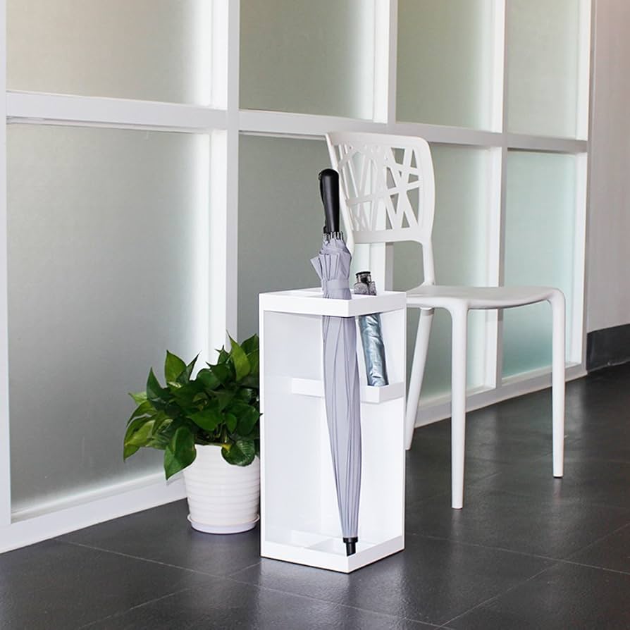 Amazon｜傘立て (傘立て、傘立て、) 鉄製、長方形、傘用の穴模様