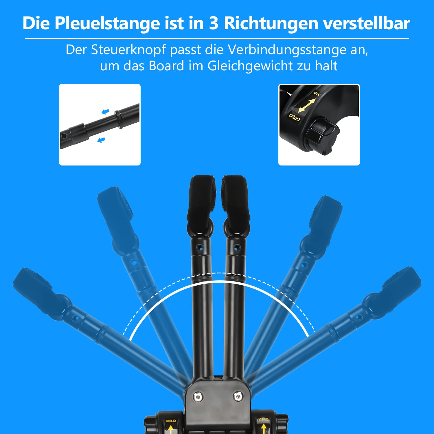 Buggy Board mit Sitz, Kiddy Board mit Sitz，trittbrett für kinderwagen universal，360°Zweirad Design,für 2-6 Jahre alte Kinder,kinderwagen board von 25kg(Schwarz)