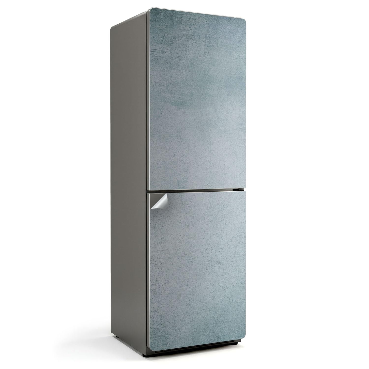 Sticker réfrigérateur 60x190 cm effet texture murale pour relooker une cuisine