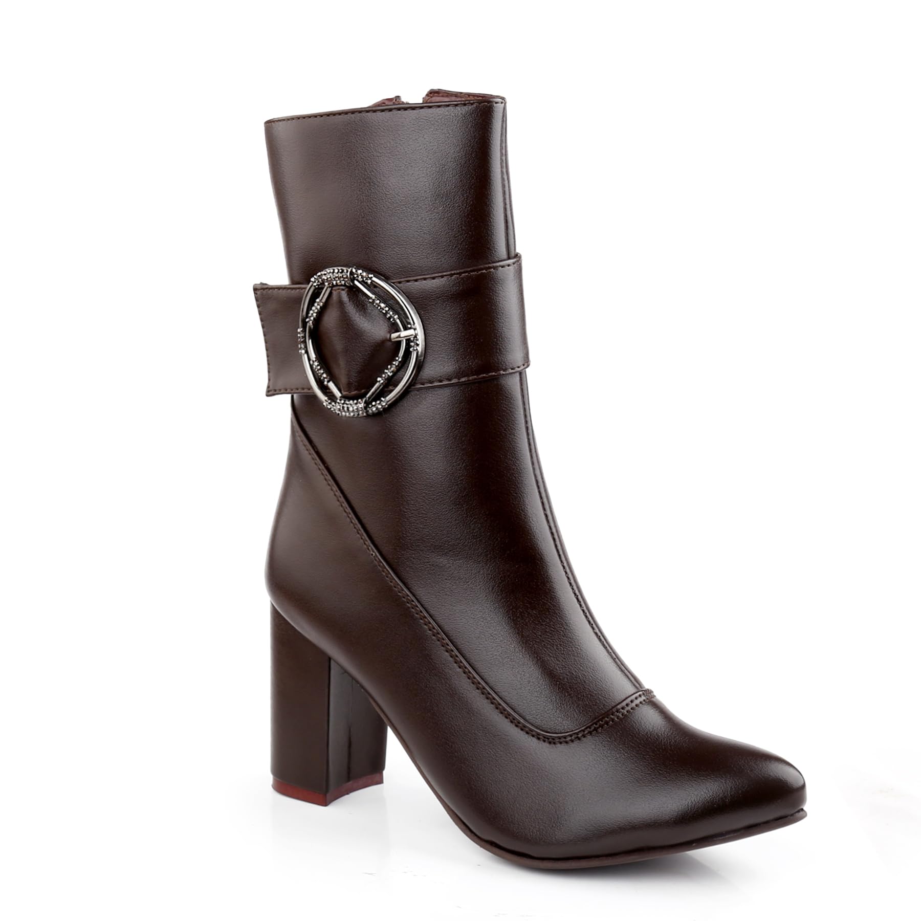 baxxico Women's 2.5 Inch Heel Height Increasing Faux Leather Formal Slip-on Ankle Zipper Buckle Shoes-picture-54