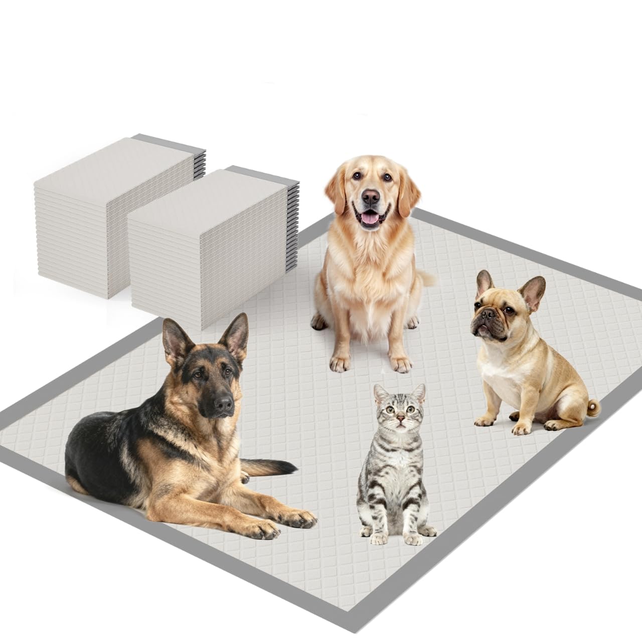 Gardner Pet Assorbenti per Cani Grandi 94x137 cm, Ultra Assorbenti e Anti-Perdite, Ideali per Divano, Letto, Auto e Pavimento, Pannolini per Addestramento, Adatti a Cani Grandi e Giganti - 25 Pezzi
