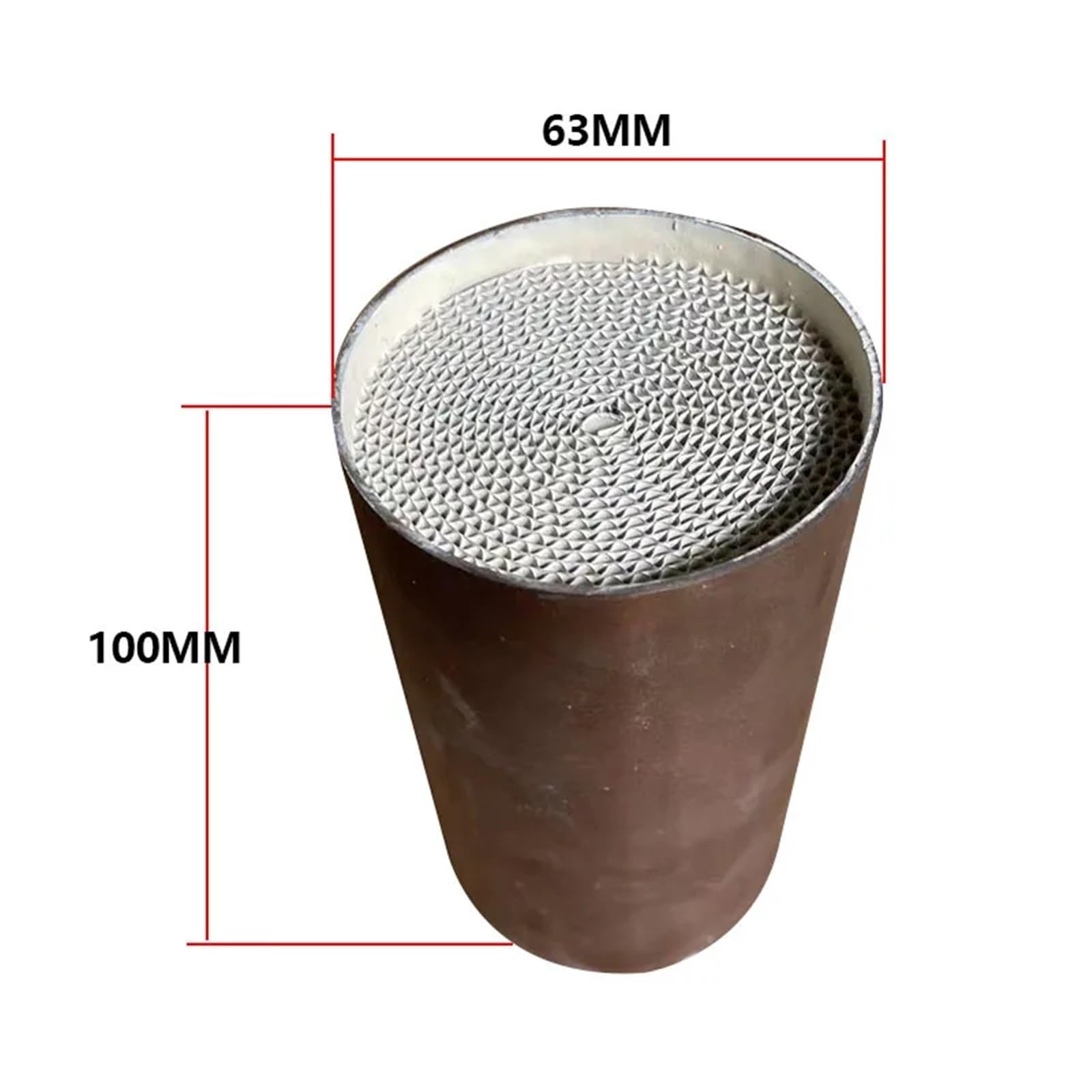 katalizator samochodowy Metalowy nośnik katalizatora o strukturze plastra miodu EURO 4 63 * 100 mm 300 Cpsi do uniwersalnego katalizatora samochodowego