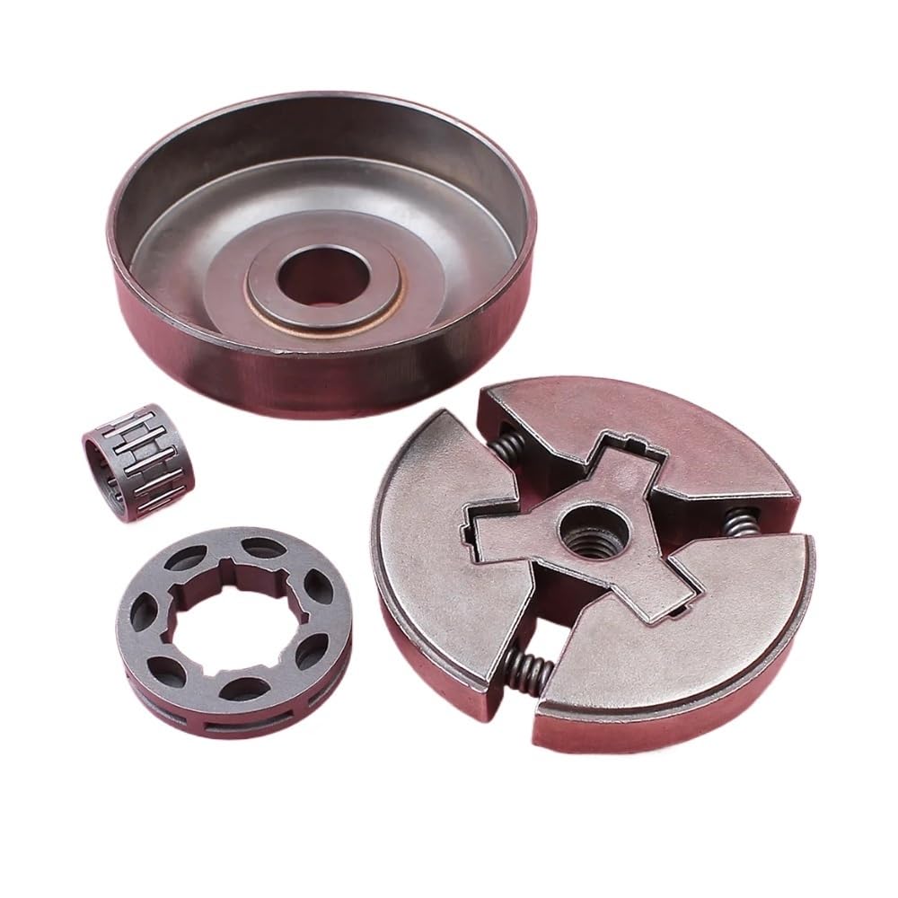 Adecuado for Hus 55 51 50, repuestos de motosierra, tambor de embrague, rueda dentada de 3/8" y 7 dientes, con kit de cojinete de agujas.