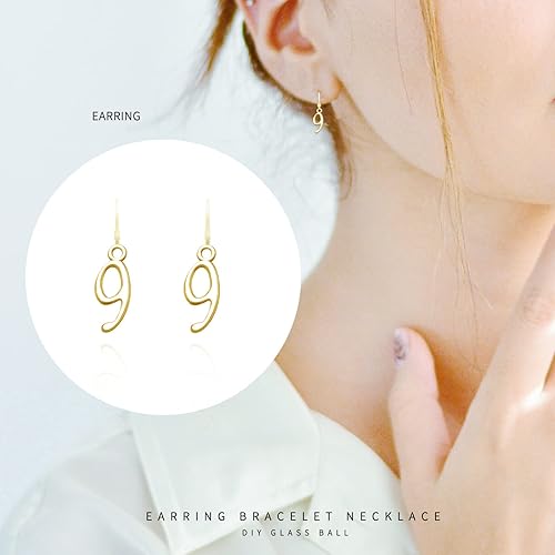 Miniatura 4 de MseaRust 100 dijes de metal con números arábigos del 0 al 9, chapado en plata, números de la suerte del 0 al 9, dijes para collares, pulseras,