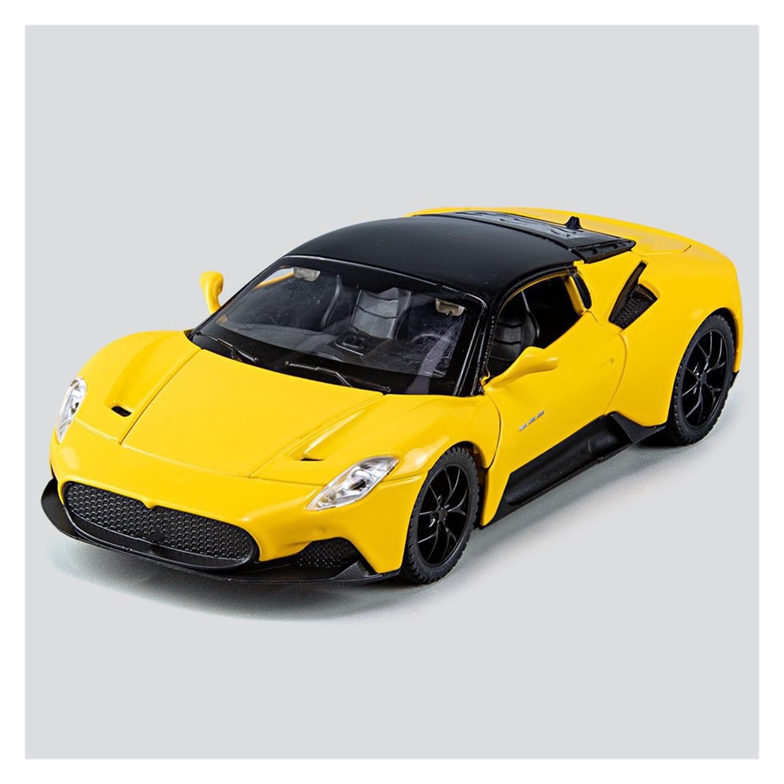 MOCALUX Scale Die-Cast Model Car 1:32 For Maserati MC20 Alloy Die Casting Model Car Ornaments(Yellow)