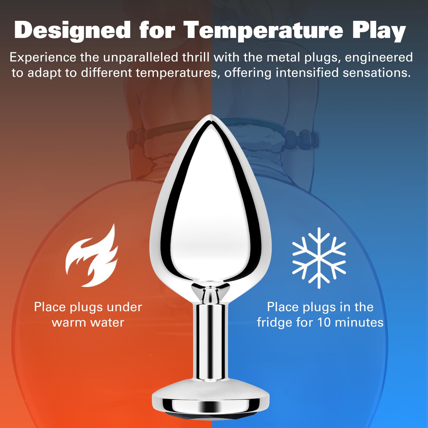 Vikkiy Anal Plug Beginner Set - 4 PCS Jewel Butt Plugs Sex Toy Anal Training Kit- G Spot Anal Sex Adult Toy for Beginner Adult Unisex Women and Men Couple