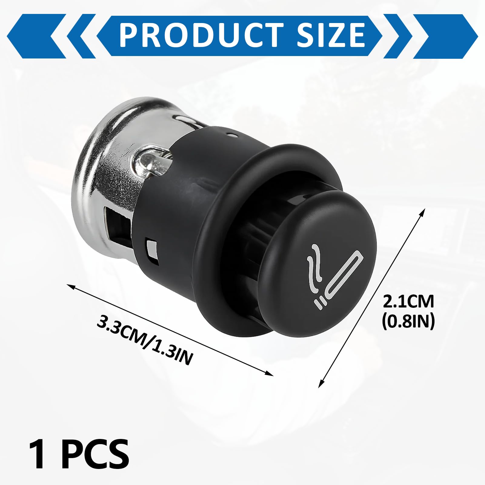 12V Zigarettenanzünder Stecker - Universeller Ersatzstecker Für Fahrzeuge, Boote, ATV