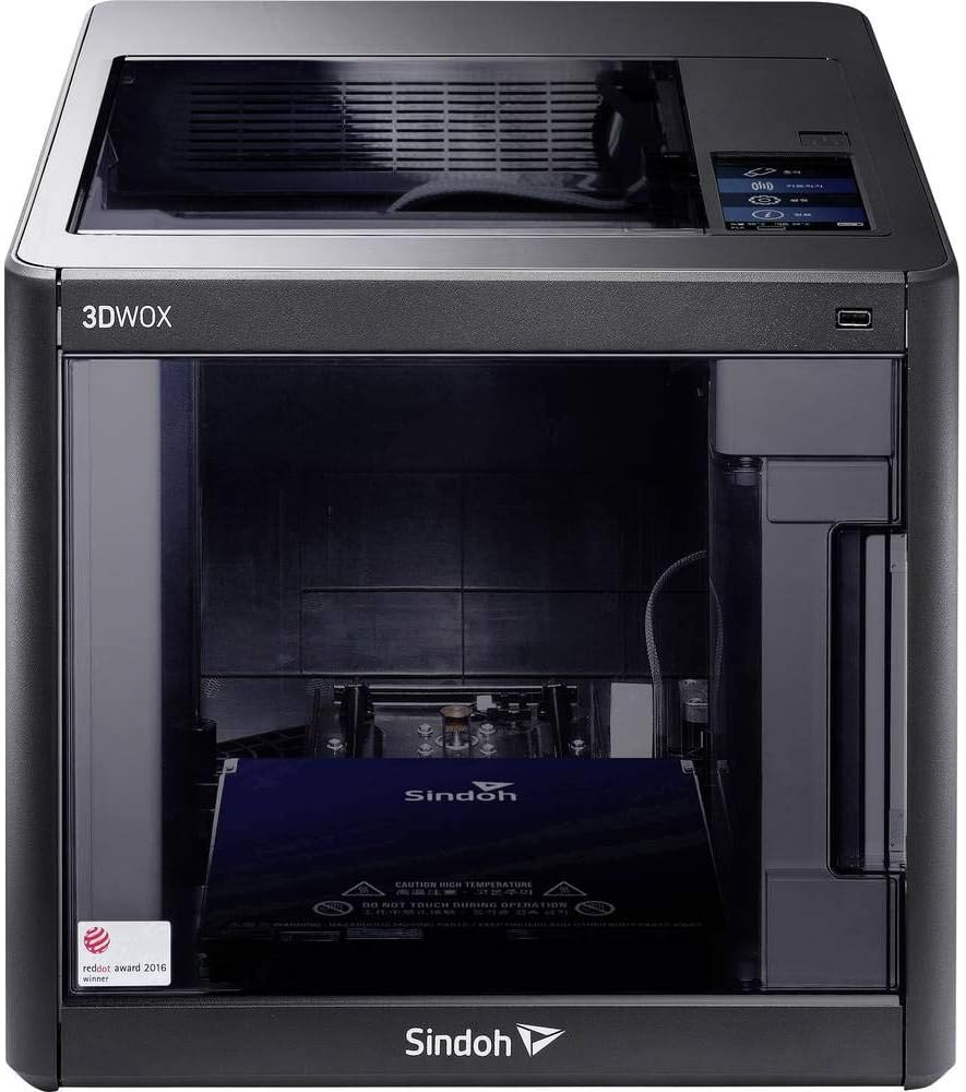 Sindoh 3DP200 DP200 3D Printer 5" Colour Touch Screen Integrated Camera LED Lighting Software, Black