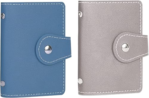 2 tarjeteros para tarjetas de crédito y tarjetero de visita, tarjetero Sd cada uno tiene 26 organizadores de tarjetas, nuevo libro para tarjetas de