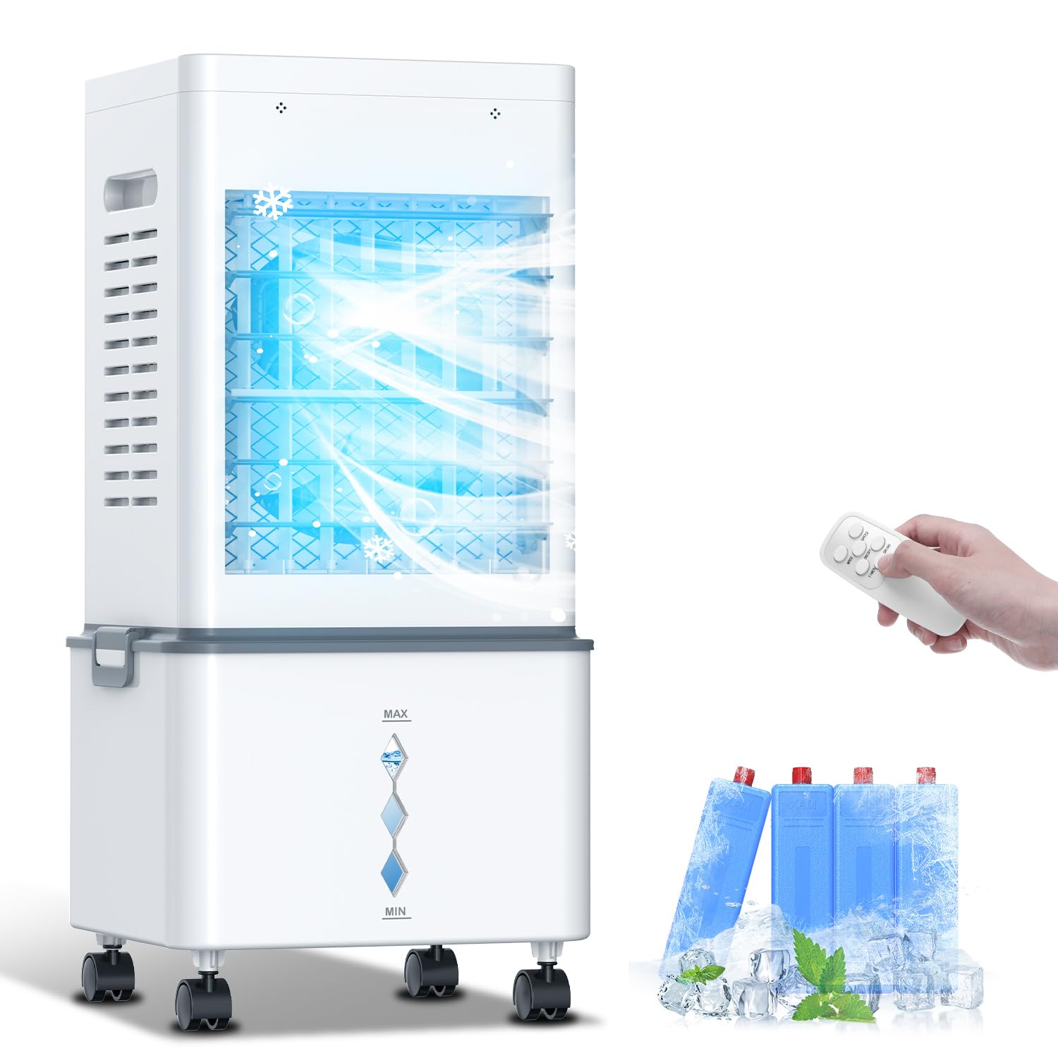 Portable Air Conditioner, 3 in 1 Air Conditioner Portable, Cooling Fan with Humidifier, 2 Modes, 6 Sppeds, 24H Timer Ductless Air Conditioner for Room, Home & Office image 6