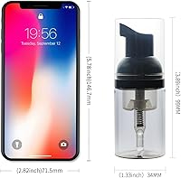 Vista 4 de LONGWAY 3PCS Travel Size Foam Pump Bottle,Mini Empty Pump Bottle Dispenser(30ml,1 fl oz) (Black)