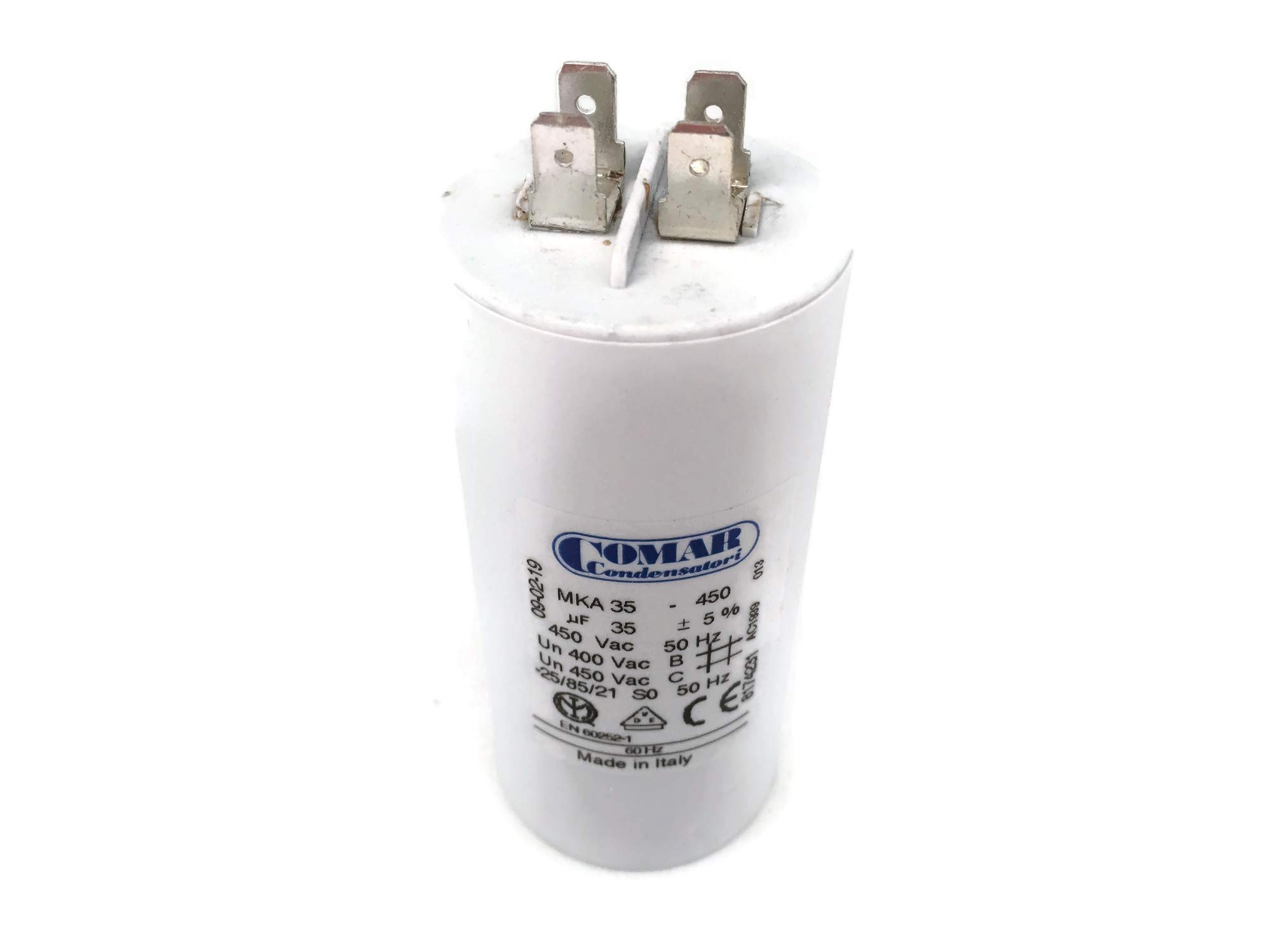 fabriqué en Italie Moteur Electrolytic Comar à condensateur 35uf Condensateur Mk35uf 33.25uf ~ 36.75uf 34uf 36uf 450 V Vac