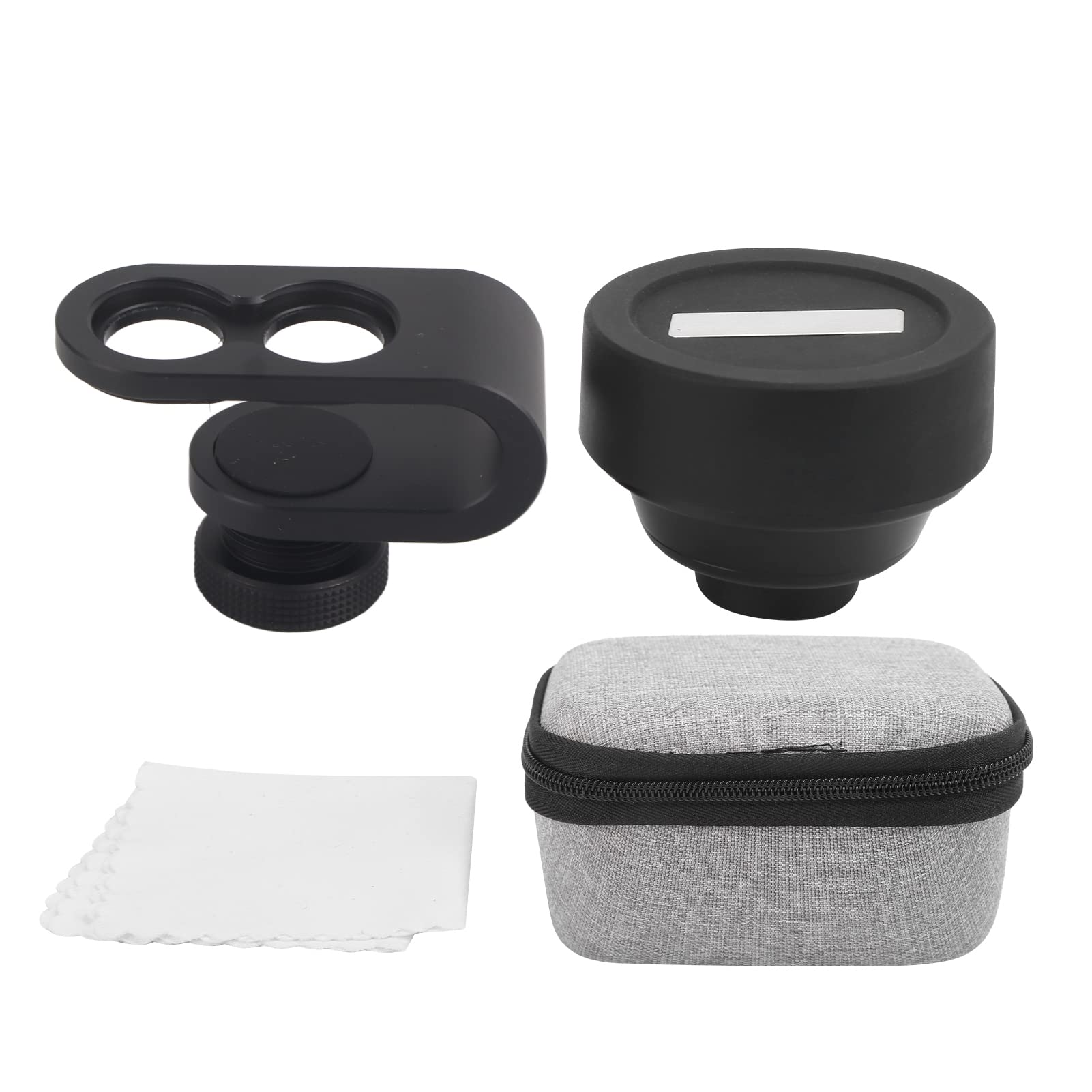 Obiektyw Makro 75 Mm do Smartfona, Asferyczny Obiektyw Aparatu o Powiększeniu 10X z Mocowaniem M14 X P0,75, do Fotografowania z Małej Odległości i Podkładka IOS