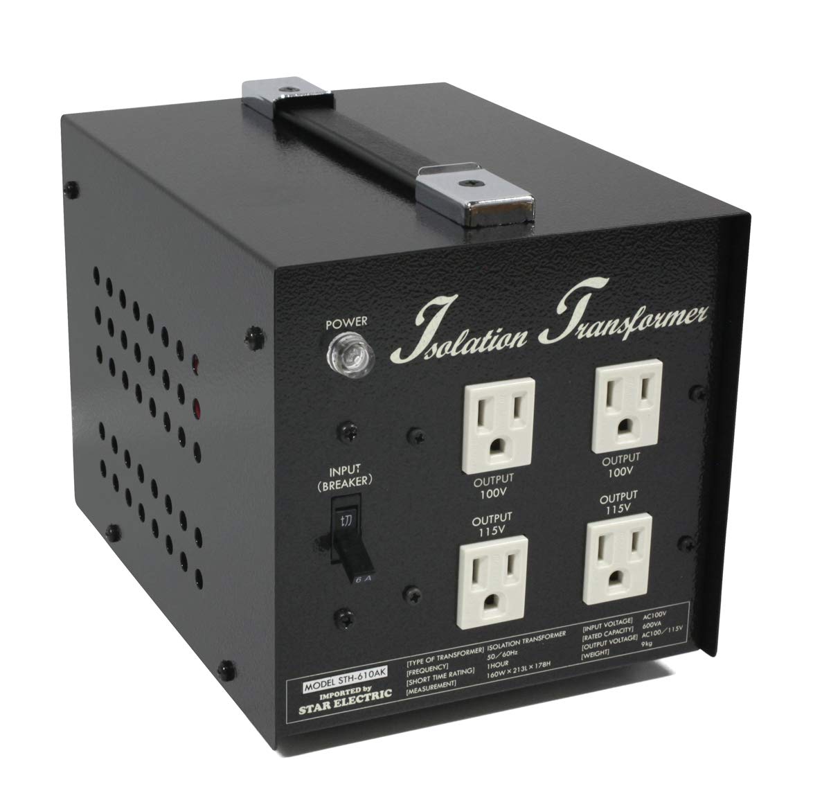 Amazon.co.jp: プロケーブル アイソレーション電源トランス 600W 黒 
