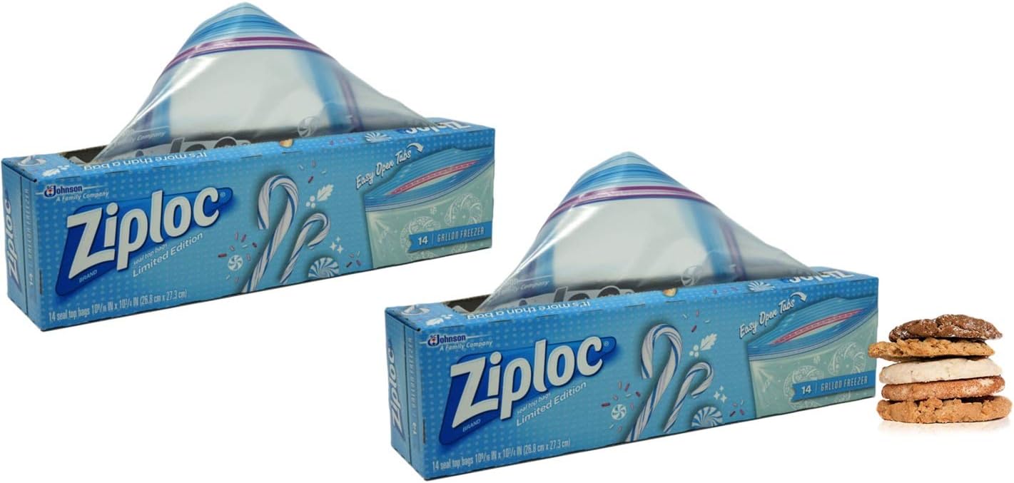 Holiday Ziploc Bags Holiday Cookies Gallon Ziploc Freezer