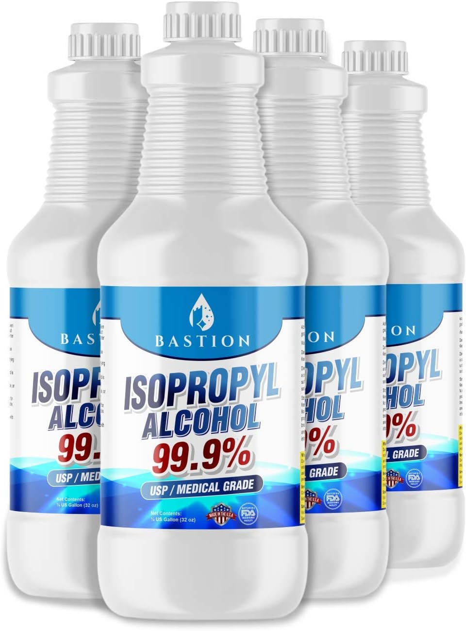 Isopropyl Alcohol (IPA) USP Grade 99.9% Purity - Made in The USA One Gallon (128 Fluid Ounces)
