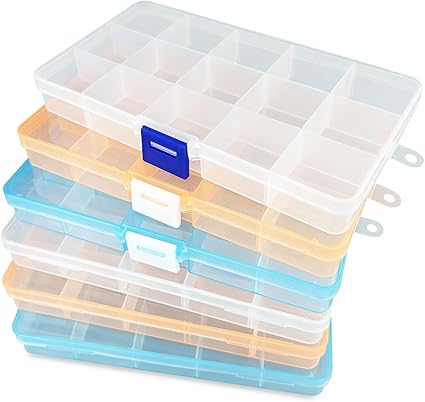 Belle Vous Scatole Plastica Con Coperchio Porta Minuteria Con 28 Slot - Foto 5