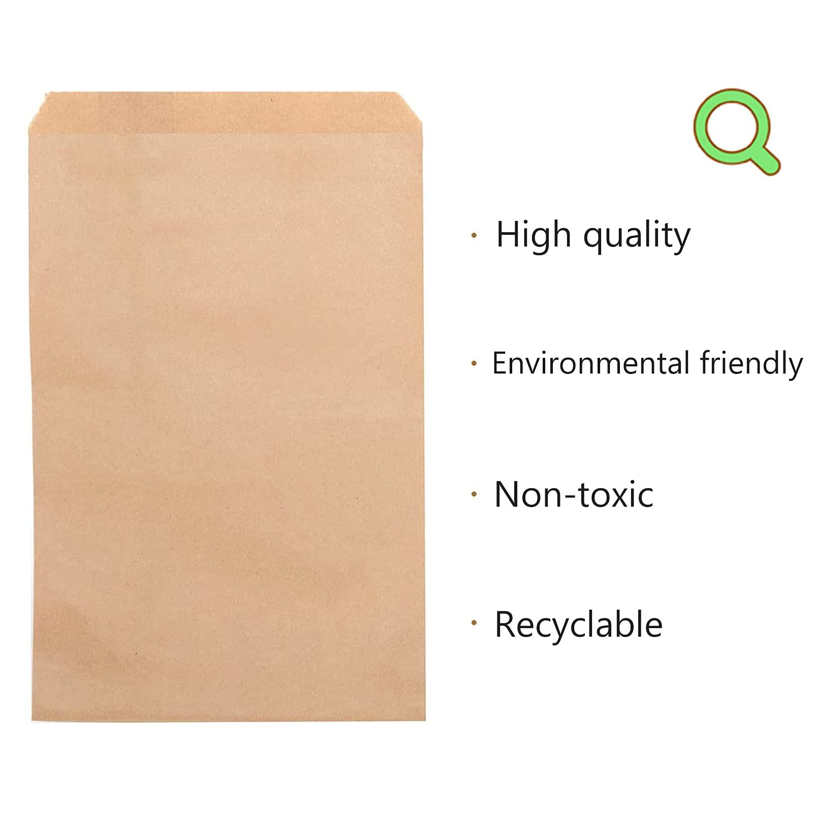 VEGCOO 150 Pezzi Mini Sacchetto di Carta Kraft 10x6 cm Buste Marroni per Monete Semi Gioielli Caramelle