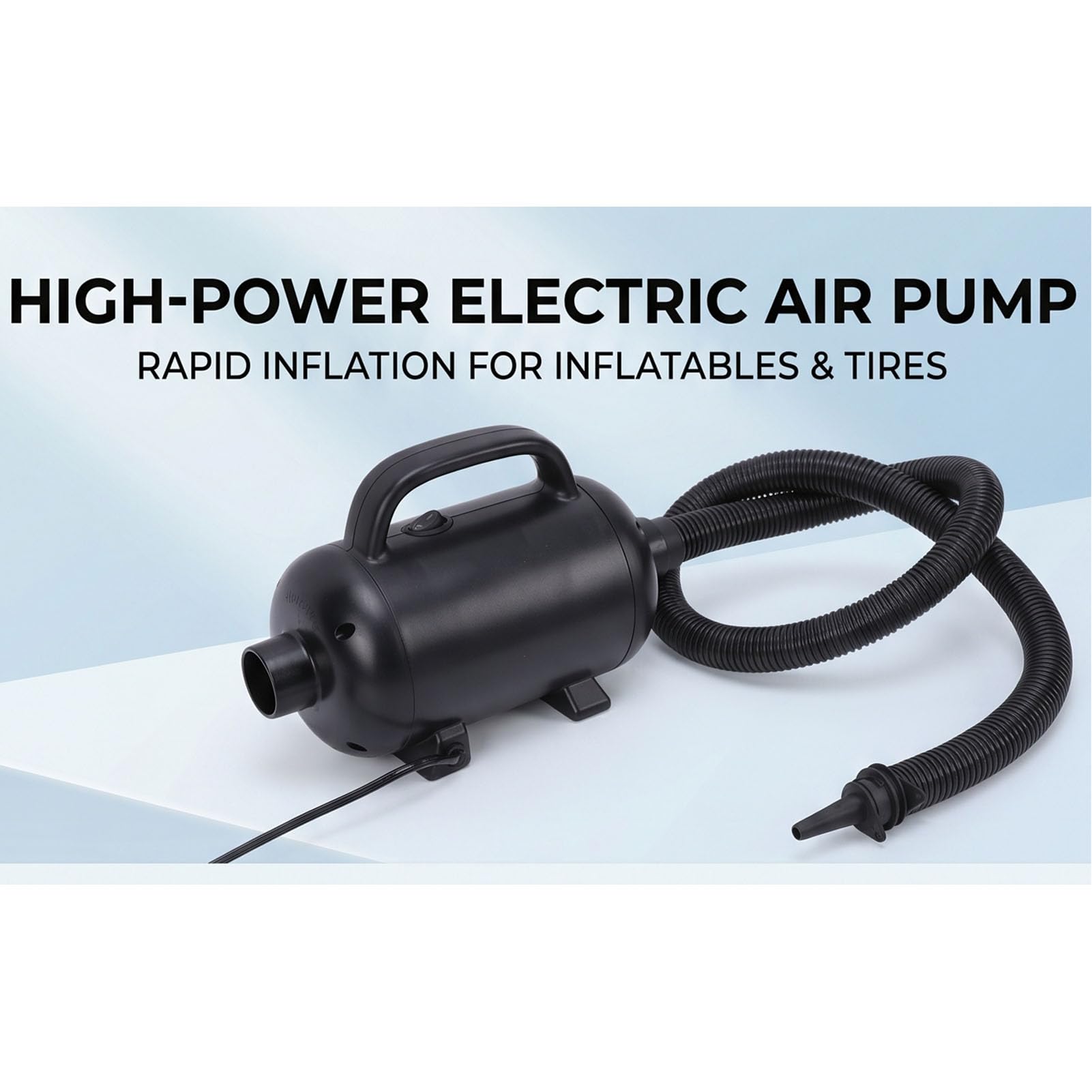 Hyuduo Pompa Elektryczna 600W, Dmuchawa do kół Samochodowych i Basenów z