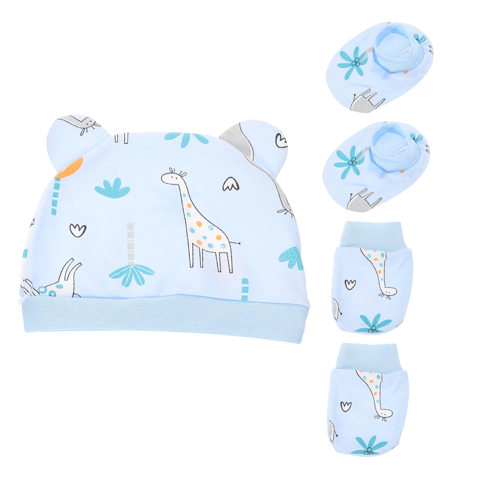 TOYANDONA Recién Nacido Tres Recién Nacido Sombrero Guantes Sombrero De Bebé Bebé Sombrero Sombreros Recién Nacido Calcetines Calcetines De Bebé Niño Calcetines Mitones Para Niño Recién