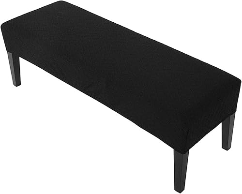 Balana Fundas de banco de comedor, fundas elásticas de elastano tapizadas, funda de banco extraíble antipolvo, funda protectora de asiento lavable