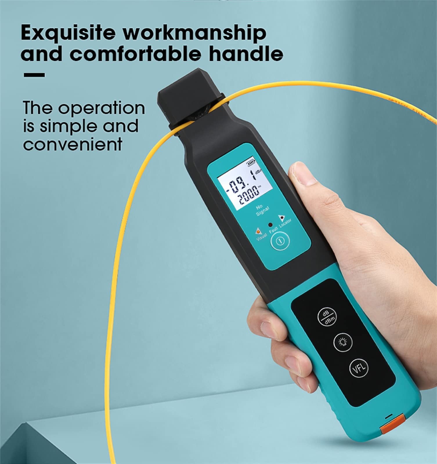 Glasfasertester, AUA-40. Faseroptikkennung Live Fibre Optical Identifier mit eingebautem 10 MW Visual Fault Locator 800-1700nm Sm mm