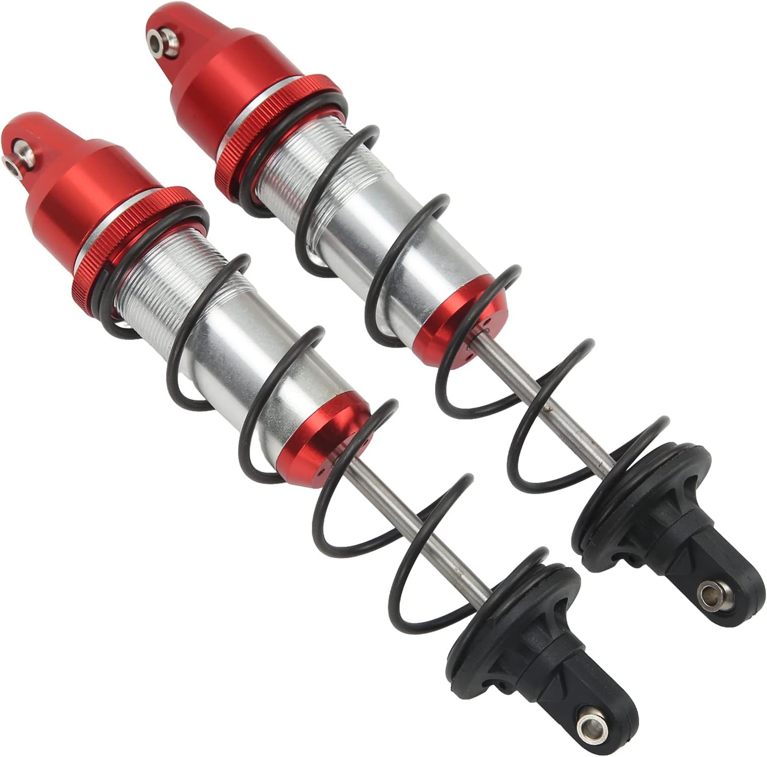 2PCS Front Shocks Absorber Shock Absorption Improve Stability High Strength 180mm RC Front Damper for 1/5 RC Car Dark Blue Vibration By and Road Durable Provide 180mm Shock (Red)