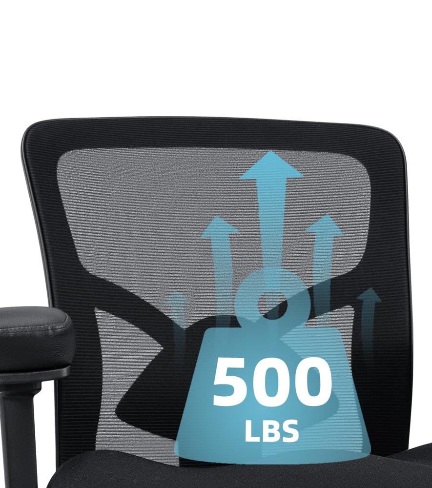 Amazon.com : Coolka 500LBS Big and Tall Office Chair with 4D