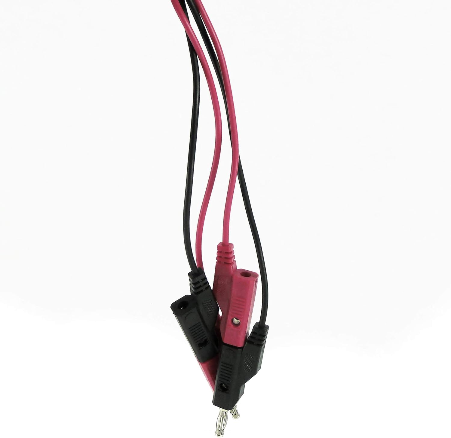 10 Pack of Banana to Banana Test Lead Sets, 3 Foot Length, Red and Black Cables by RSR Electronics