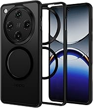 ZHMECOCASE Magnetic Case for Oppo Find X8 Pro 5G - [MagSafe Compatible] [Strong N56 Magnet] [Military Protection] [Slim & Shockproof] Semi-Transparent Matte Back Case, Black