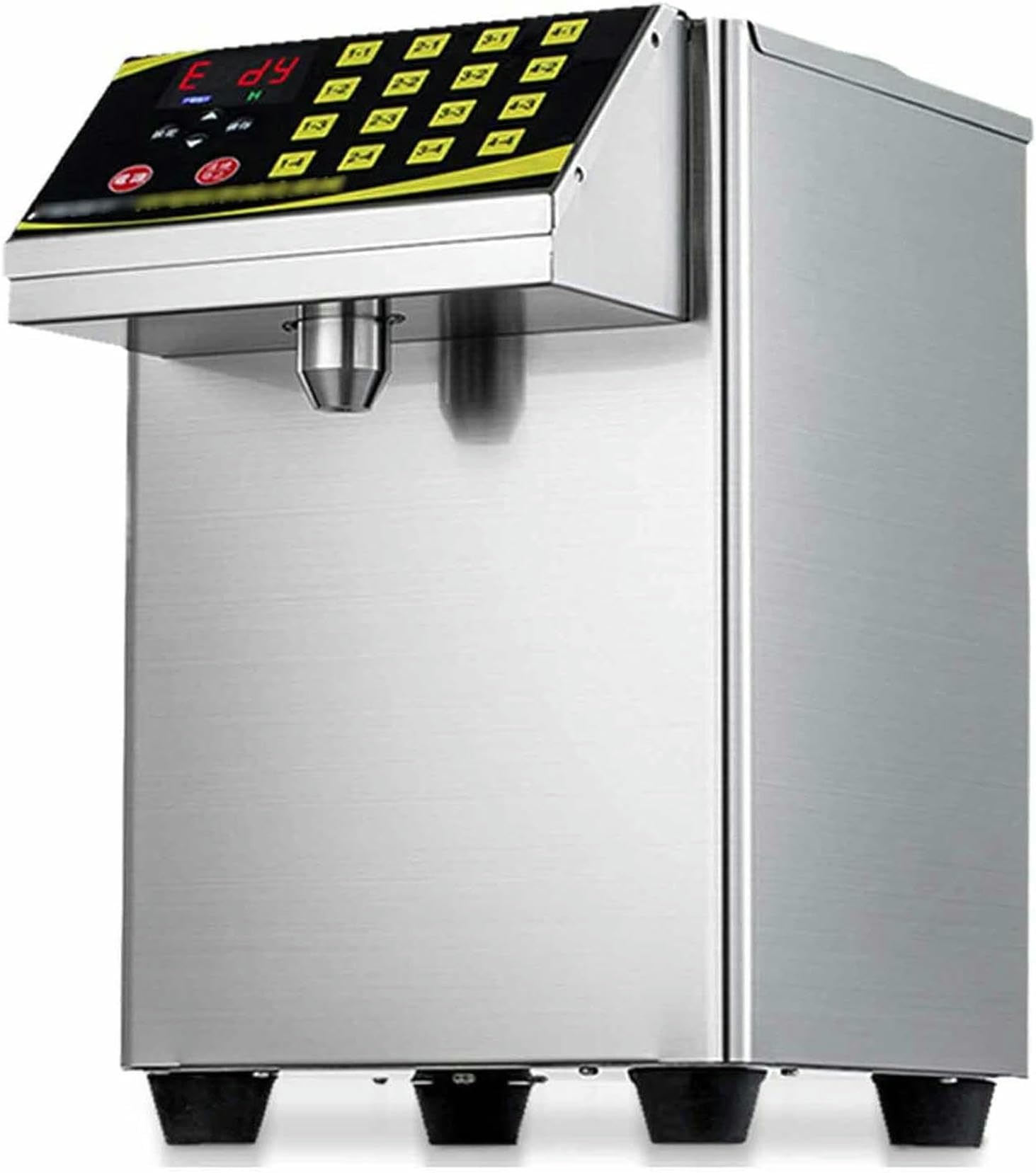 FHRKA 8L Syrup Dispenser Machine,Stainless Steel Syrup Dispenser,Automatic Fructose Dispenser,Drink Dispenser Equipped (Silver 220V)