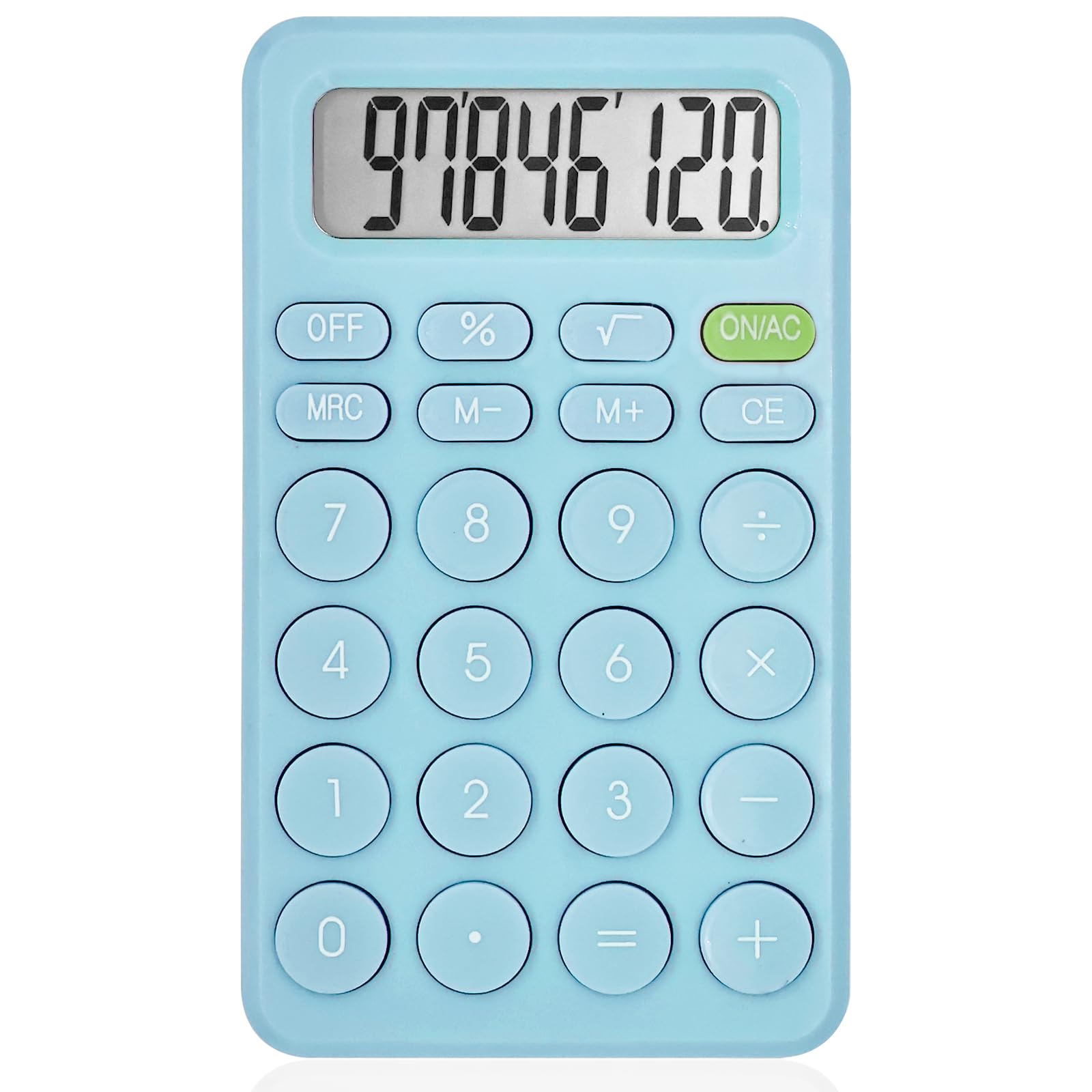 Basic Cute Calculator Four Function for Teachers Students Basics Office, Small Handheld Calculator, 8 Digit with LCD Display, Sensitive Button, 5.5×