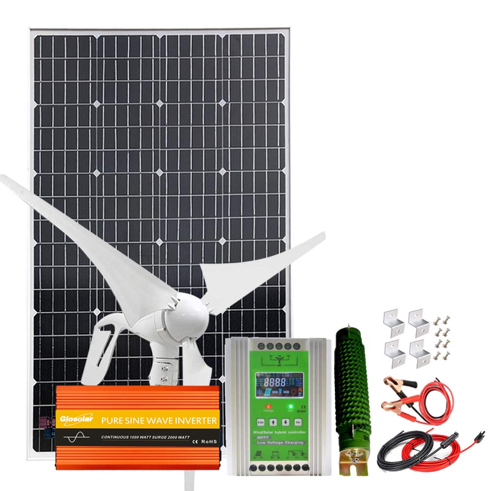 Buy 500W Solar Wind Kit 12V Off Grid System with 100W Monocrystalline