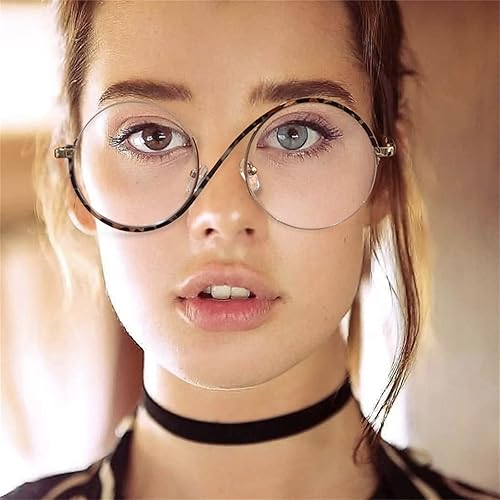 Miniatura 2 de Gafas de bloqueo de luz azul redondas únicas para mujeres y hombres, gafas retro con marco de metal para computadora, antifatiga ocular