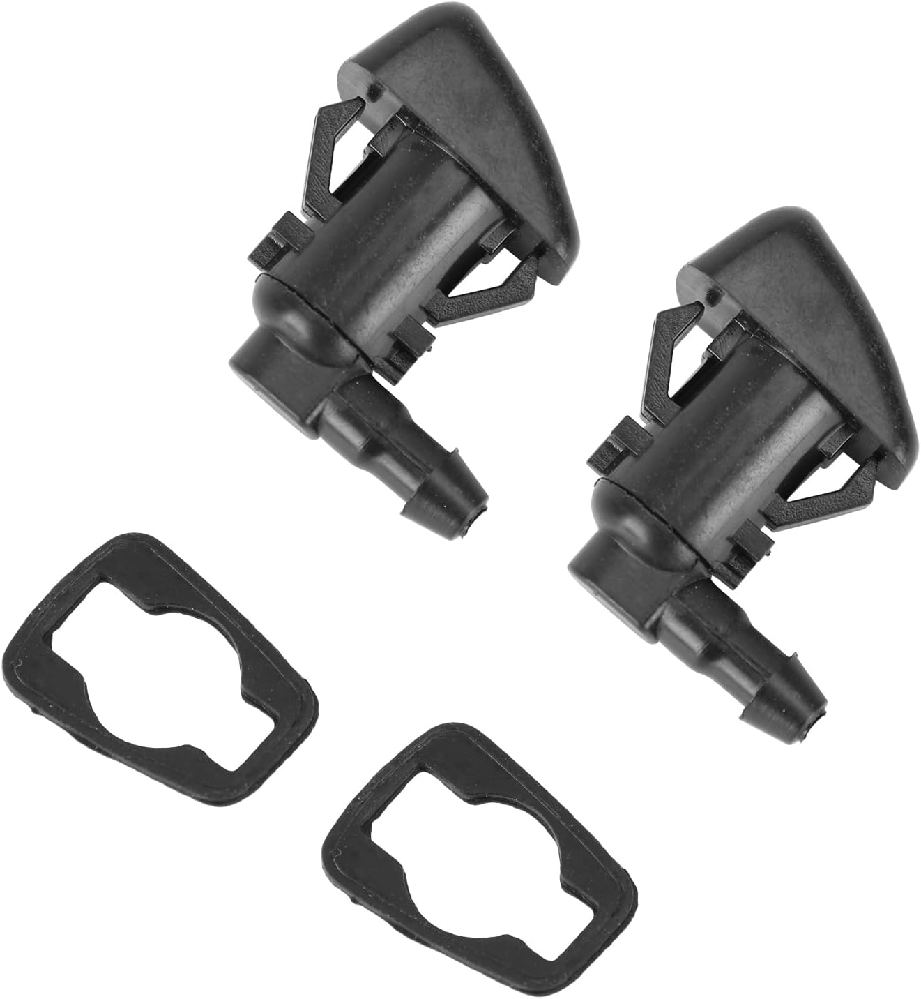 ArtudatechWasher Nozzle, 2Pcs Windscreen Wiper Washer Nozzle Jet Spray Fits for Dodge Nitro 2007-2011, for Jeep Commander 2006-2010, for Jeep Liberty 2008-2012