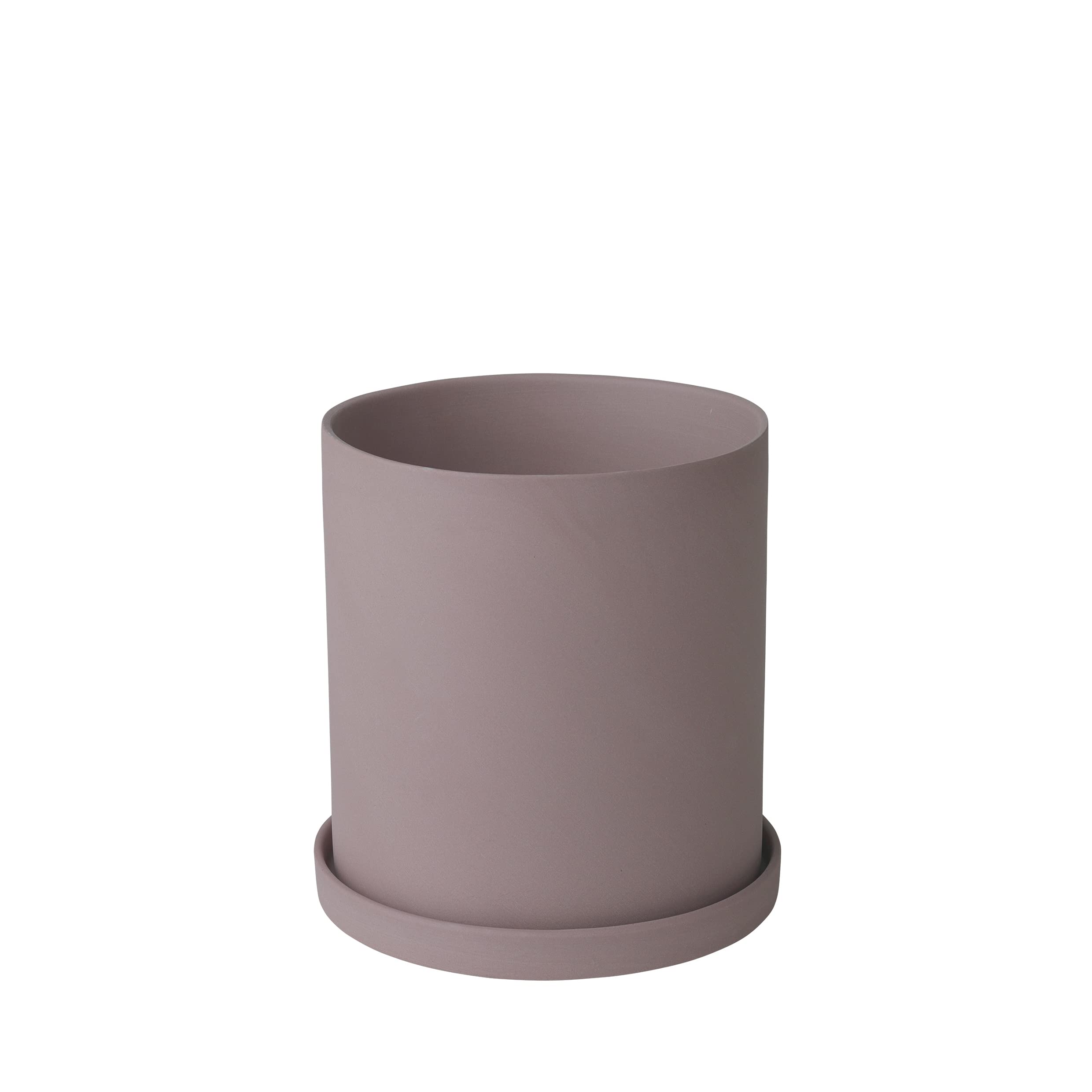 Blomus - Nona Herb Pot Size L Warm Red/Brown Tone, Elegant Home Accessory, Colour Bark 66519